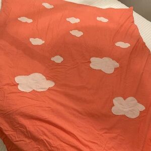 Handmade Coral Cloud duvet cover Bedding with ILEA LEN insert